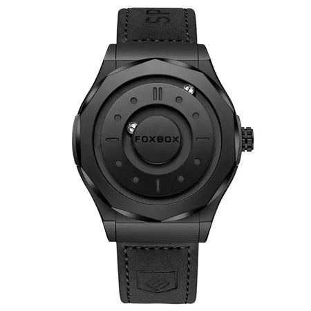Foxbox criativo rolagem ponteiro força magnética relógios de pulso quartzo masculino esportes ao ar livre relógio à prova dwaterproof água masculino relogio masculino