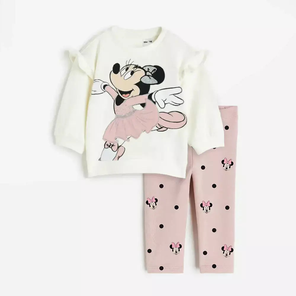 2 pçs bonito conjuntos de roupas da menina do bebê meninas topos + calças primavera outono criança menina outwear para 0-4yrs