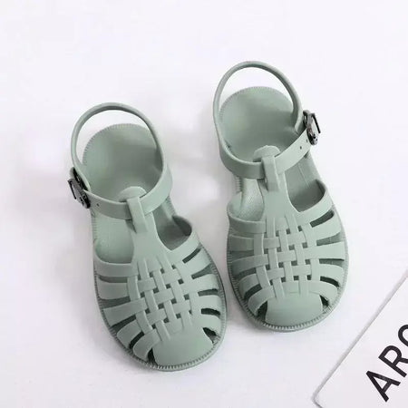 Criança sapatos de praia para o mar verão meninas sandálias gladiador bebê macio antiderrapante princesa geléia sapatos menino romano flip-flops