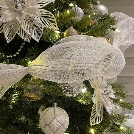 9m decoração de fita de natal pendurado árvore de natal ornamentos pendentes para decoração de casa navidad festa ano novo 2026 acessórios