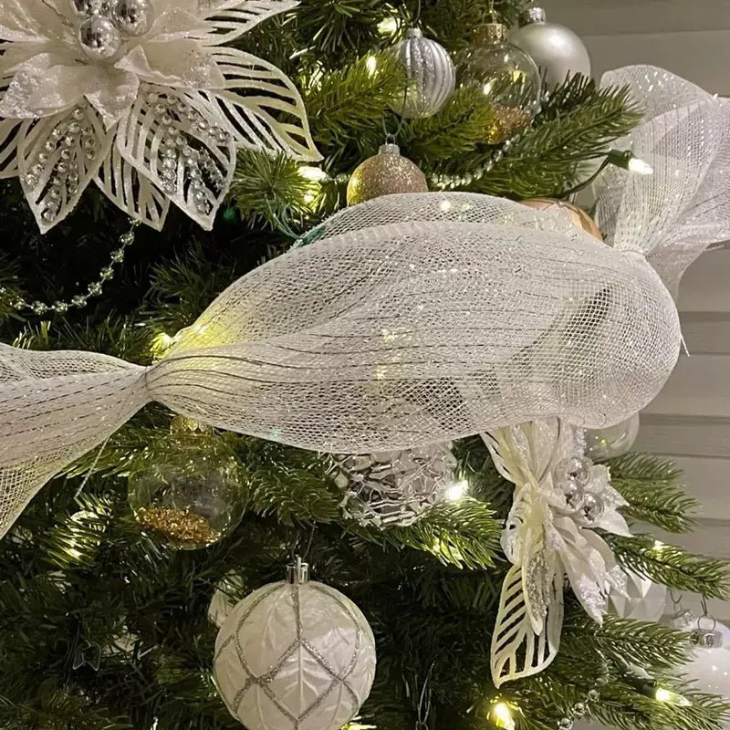 9m decoração de fita de natal pendurado árvore de natal ornamentos pendentes para decoração de casa navidad festa ano novo 2026 acessórios