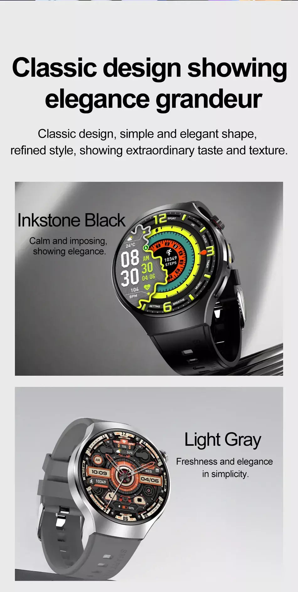 Novo relógio inteligente masculino tela de toque completa bússola bluetooth chamada lanterna esportes atividade fitness freqüência cardíaca à prova dwaterproof água smartwatch