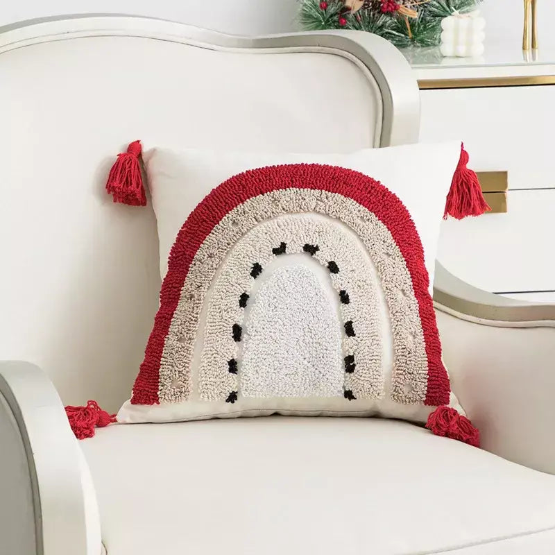 Ano novo, natal, travesseiro, pelúcia, outono e inverno, sala de estar, sofá, travesseiro, quarto modelo, casa de família, almofada, fronha