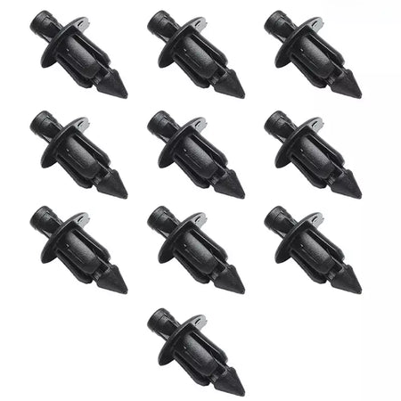 10/20/30 pçs 6mm preto rebite carenagem corpo guarnição painel prendedor clipes de parafuso para honda suzuki kawasaki acessórios da motocicleta peças