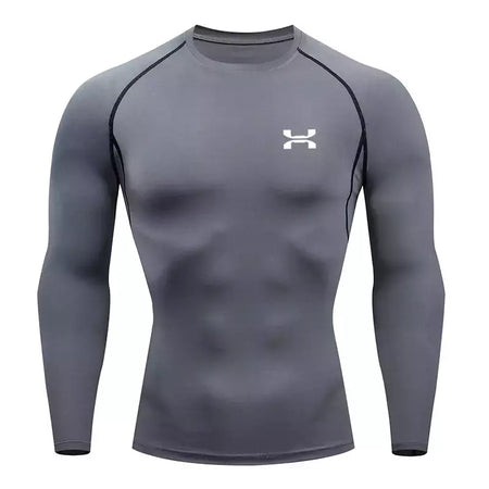 Camisa respirável Rashguard de compressão masculina, ajuste seco, camiseta esportiva MMA Fitness Gym, camisa de corrida, alta qualidade