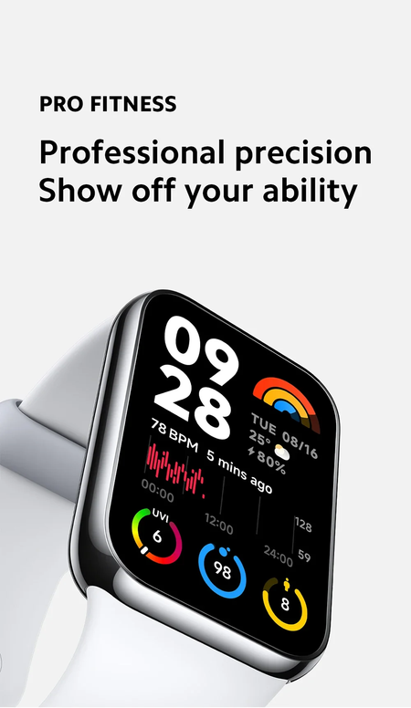 Versão global xiaomi mi band 8 pro pulseira inteligente 5atm à prova dwaterproof água 150 modos esportivos 1.74 "tela amoled gps oxigênio no sangue