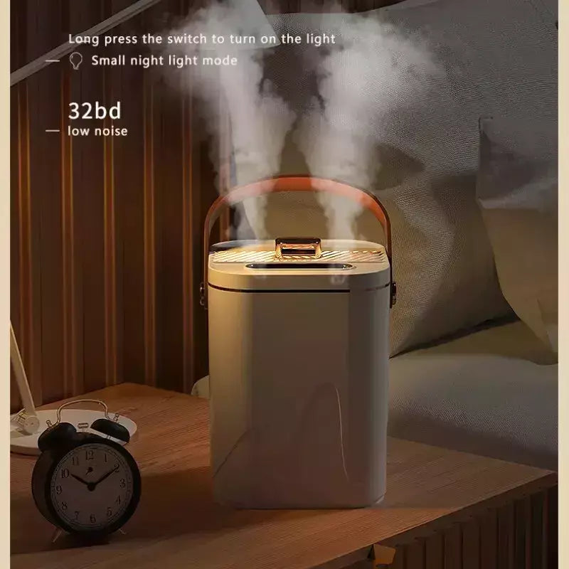 USB 1.8L Grande Capacidade Dupla Bico Umidificador Desktop Night Light Home Bedroom Car Desktop Portátil Atomizador