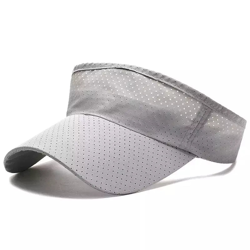 Verão Respirável Air Sun Chapéus Homens Mulheres Viseira Ajustável Proteção UV Top Vazio Solid Sports Tennis Running Sunscreen Cap Hat