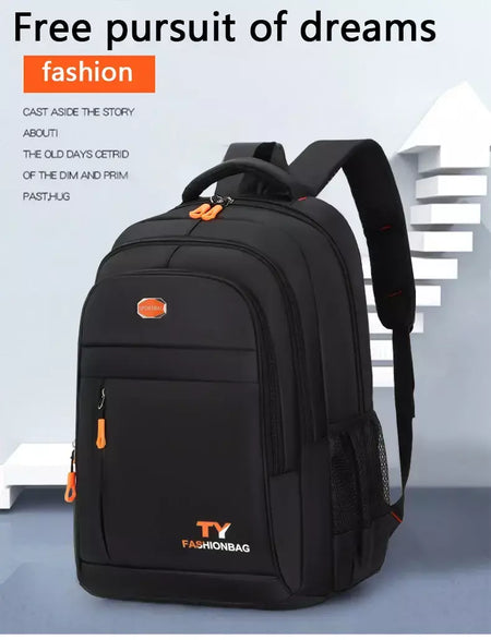 Mochila com zíper multicamadas, mochila de viagem de grande capacidade, mochila para homens e mulheres, mochila para computador de negócios, estudante b