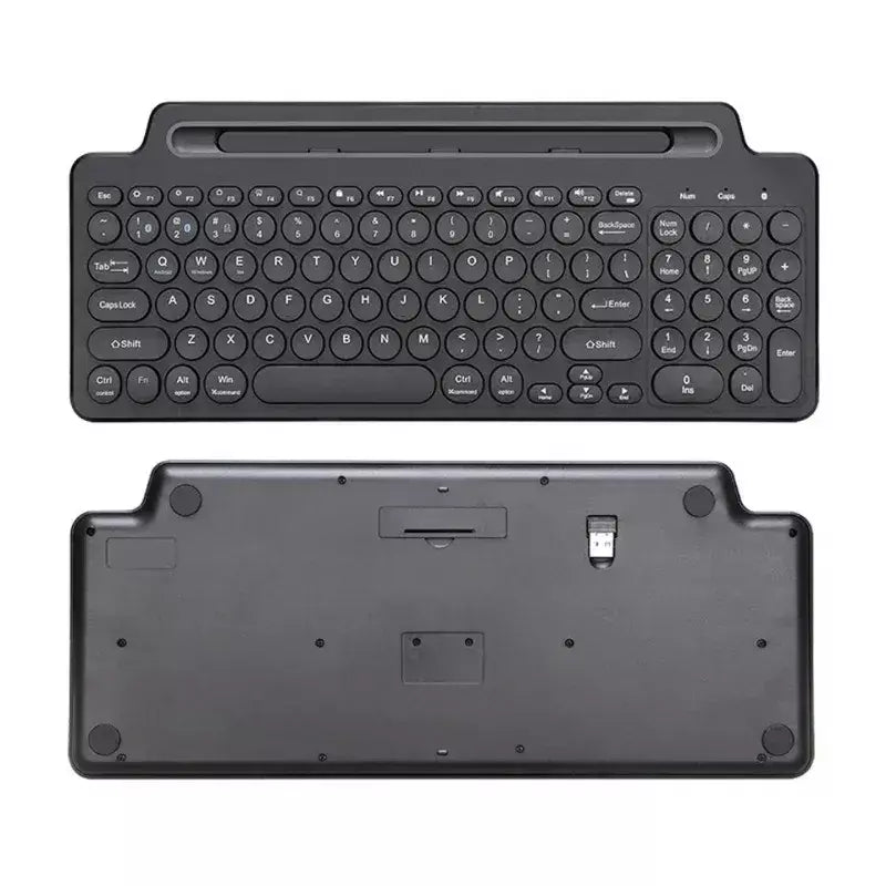 Teclado bluetooth duplo tri-modo bt5.0 3.0 2.4g teclado sem fio com touchpad teclado para jogos com slot para cartão para laptop tablet