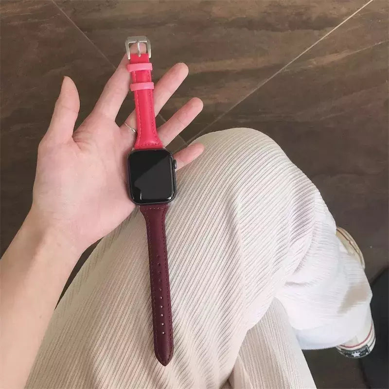 Pulseira de couro para Apple Watch, Banda, Pulseira, Ultra 9, 7, SE, 3, 4, 6, 8, 44mm, 40mm, 41mm, 42mm, 38 milímetros, 49 milímetros, 44 milímetros, 45 milímetros