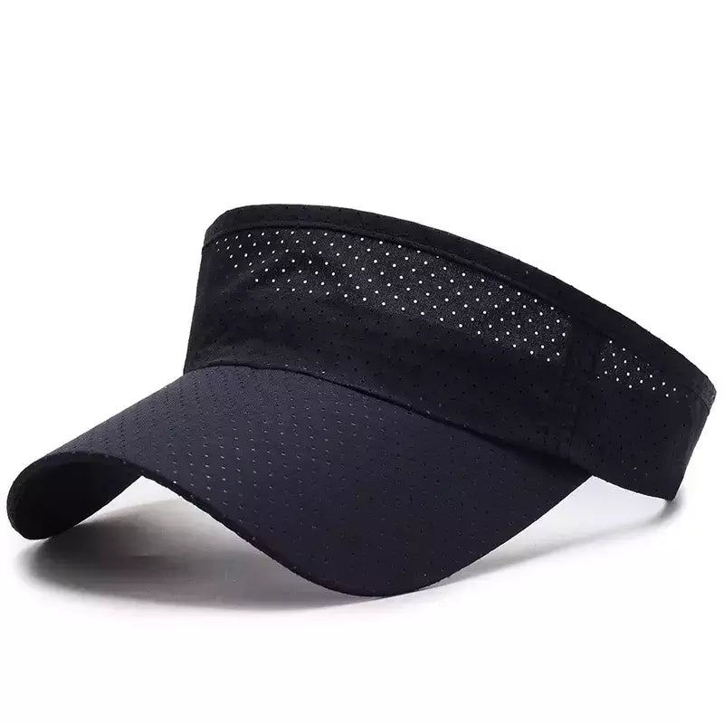 Verão Respirável Air Sun Chapéus Homens Mulheres Viseira Ajustável Proteção UV Top Vazio Solid Sports Tennis Running Sunscreen Cap Hat
