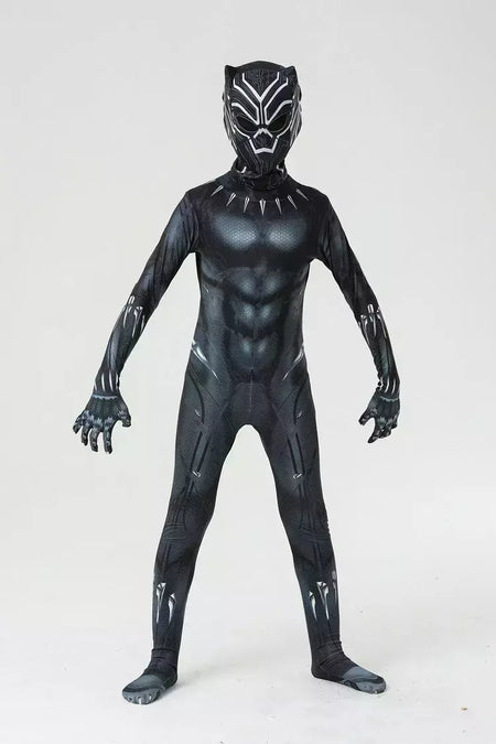 Anime super-herói preto crianças pantera dos homens meninos adultos macacões crianças pantera cosplay traje de halloween bodysuits vestir-se novo