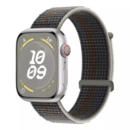 Pulseira de Nylon Respirável para Apple Watch, Alça de Substituição, Ultra 2 1, 49mm, Série 9, 8, 7, 6, 5, 4, 3, SE, 44mm, 45mm, 41 milímetros, 44 milímetros