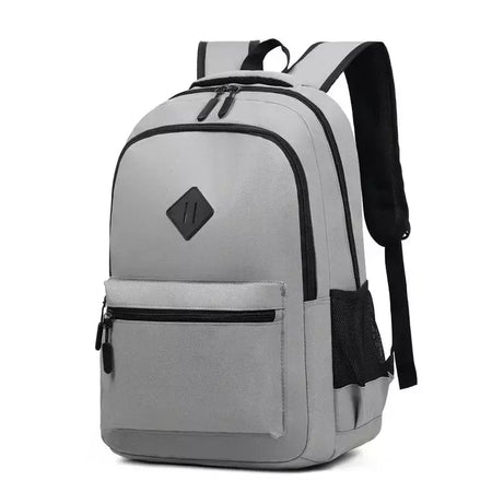 Mochila de carregamento USB impermeável para homens, sacos traseiros do escritório do negócio, mochila para laptop casual, mochilas escolares masculinas, 15,6";;VERDADEIRO;;"CINZA