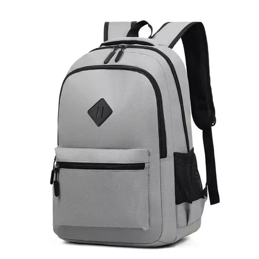 Mochila de carregamento USB impermeável para homens, sacos traseiros do escritório do negócio, mochila para laptop casual, mochilas escolares masculinas, 15,6";;VERDADEIRO;;"CINZA