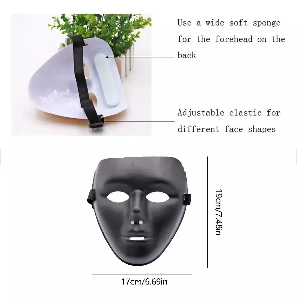 Máscara para mulheres e homens, máscara de dançarina fantasma, adereço para foto, máscara facial completa, máscaras de halloween, suprimentos para festa de baile, adereços de cosplay
