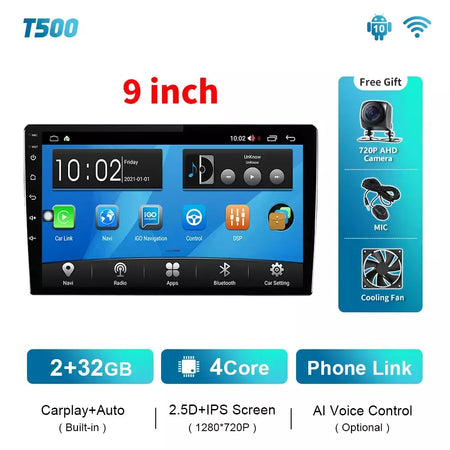 EKIY T900 8G 128G Universal Car Radio Multimídia Bru-ray QLED Navegação GPS Estéreo Android Auto Carplay BT 2 din DVD Unidade Principal