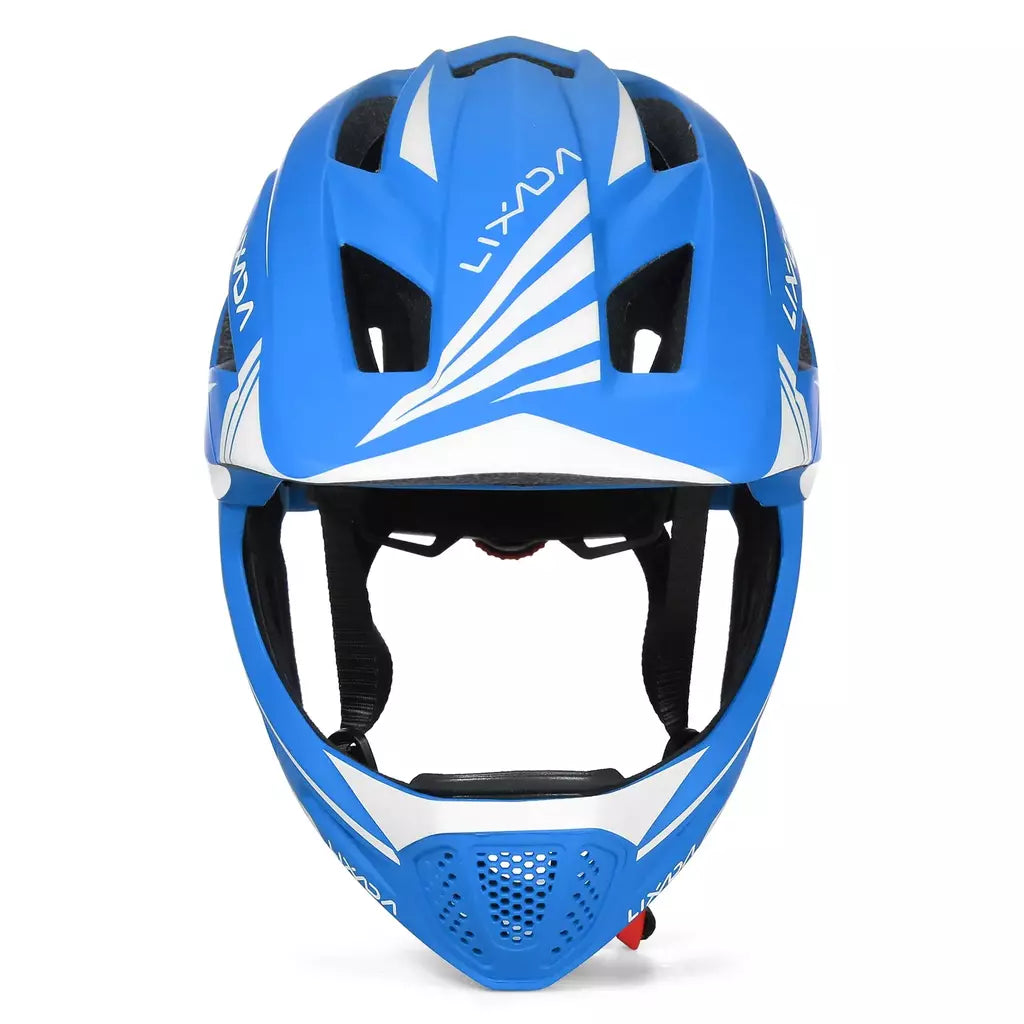 Lixada crianças 2-em-1 destacável capacete facial completo crianças esportes capacete de segurança da bicicleta equipamentos de proteção crianças capacete de ciclismo