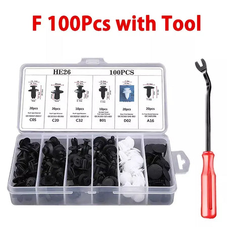 Clipe de fixação automática, corpo de carro misto, pino retentor, rebite, porta, guarnição, painel, kit de fixação, clipes de carro, caixa ou saco, embalagem