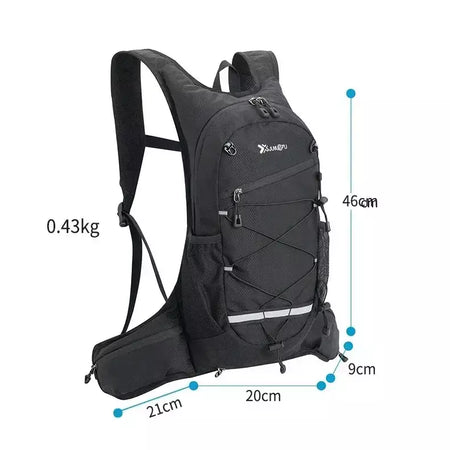 Caminhadas mochila impermeável poliéster resistente ao desgaste das mulheres dos homens trekking mochila em camadas saco de armazenamento esporte para exercício fitness