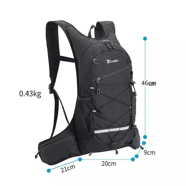 Caminhadas mochila impermeável poliéster resistente ao desgaste das mulheres dos homens trekking mochila em camadas saco de armazenamento esporte para exercício fitness