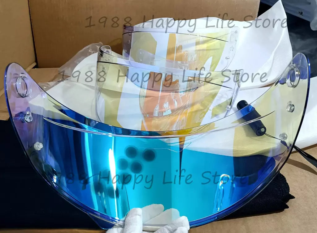 Para hjc c10 HJ-34P hj 34p viseira fotocromática acessórios da motocicleta capacete lente visor de vidro escudo tela do pára-brisa mica