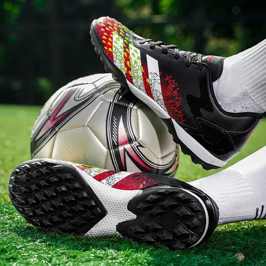 Sapatos de futebol Artificial Grass Tf para homens e mulheres, Long Spikes, Sapatos de treinamento para adolescentes, estudantes, calçado de futebol