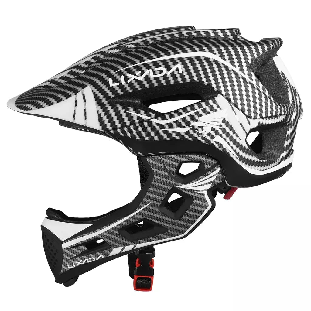Lixada crianças 2-em-1 destacável capacete facial completo crianças esportes capacete de segurança da bicicleta equipamentos de proteção crianças capacete de ciclismo