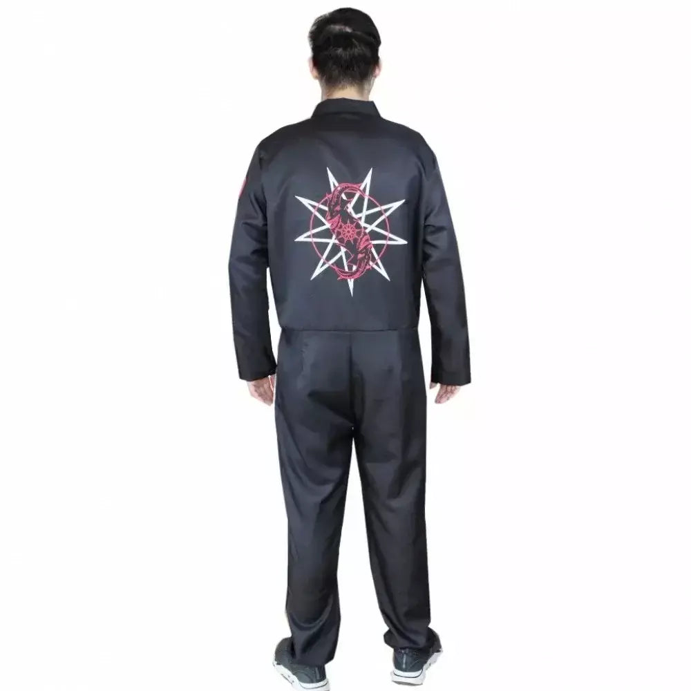 Macacão Slipknot masculino sem máscara, Fantasia Cosplay Festa Carnaval Halloween, adulto
