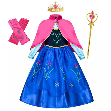 Elsa anna vestidos de princesa meninas malha lantejoulas vestido crianças cosplay neve rainha trajes halloween carnaval festa aniversário vestidos