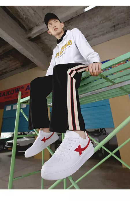 Xtep sapatos de skate antiderrapante resistente ao desgaste casual branco casal tênis de skate masculino feminino sapatos de marca de luxo 881219319851