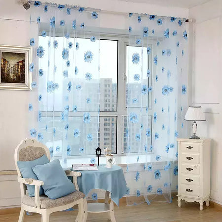 Tule Floral em Cortinas Puras, Tratamento Janela, Painel Persianas, Sala de estar, Quarto, Cozinha, Sombra, Roxo, Peônia