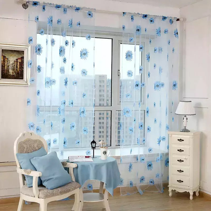 Tule Floral em Cortinas Puras, Tratamento Janela, Painel Persianas, Sala de estar, Quarto, Cozinha, Sombra, Roxo, Peônia