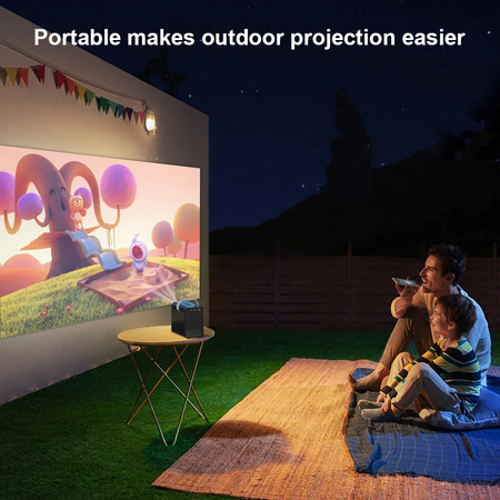 HONGTOP Android Inteligente Mini Projetor 300ANSI Lumen Projetor Portátil 4K com WIFI Bluetooth 1080P Home Movie Theater Beamer