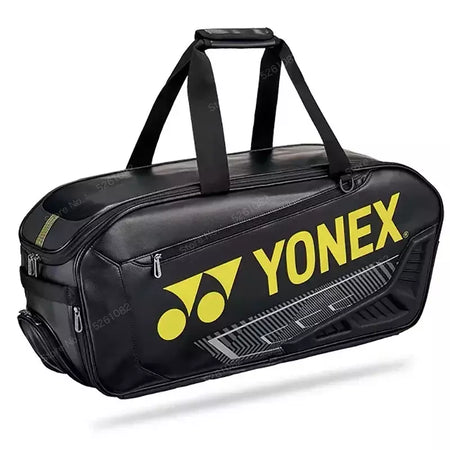 YONEX-Bolsa De Raqueta De tenis De Bádminton, Bolsa Retangular De Cuero Para Raquetas De 5-7 Con Isoliento Con MOG BA02331WEX