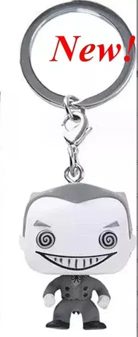 Novos chaveiros funko disney demona princesa bella ariel alice anna elsa bell jack sally ponto figura de ação brinquedos ornamentos