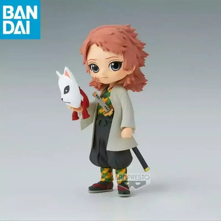Em estoque original bandai banprestod demon slayer q posket sabito makomo pvc genuíno anime figura modelo coletor estatueta brinquedos