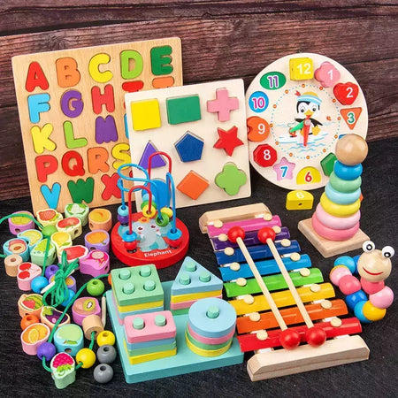 Brinquedos Montessori para Crianças, Jogos de Desenvolvimento, Puzzle para Crianças, Brinquedo Educativo, Menino, Menina, Bebê, 1, 2 anos, 3 anos
