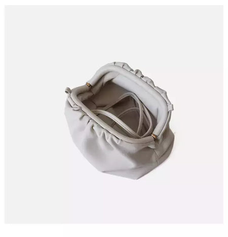 Saco de Nuvem de Couro Genuíno para Mulheres, Couro Macio, Ombro Crossbody Bags, Alta Qualidade, Embreagens Femininas Noite, Senhoras, 2023