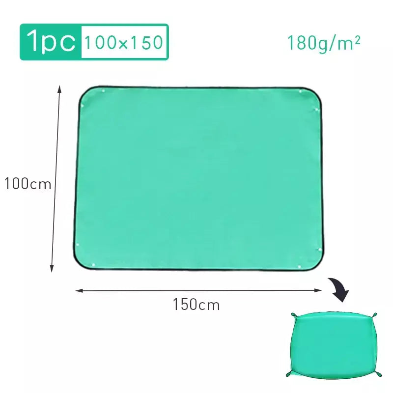 Tapete de plantio dobrável à prova d'água, tapete de jardim para vaso de flores, transplante, mistura de solo, ferramenta de poda de plantas