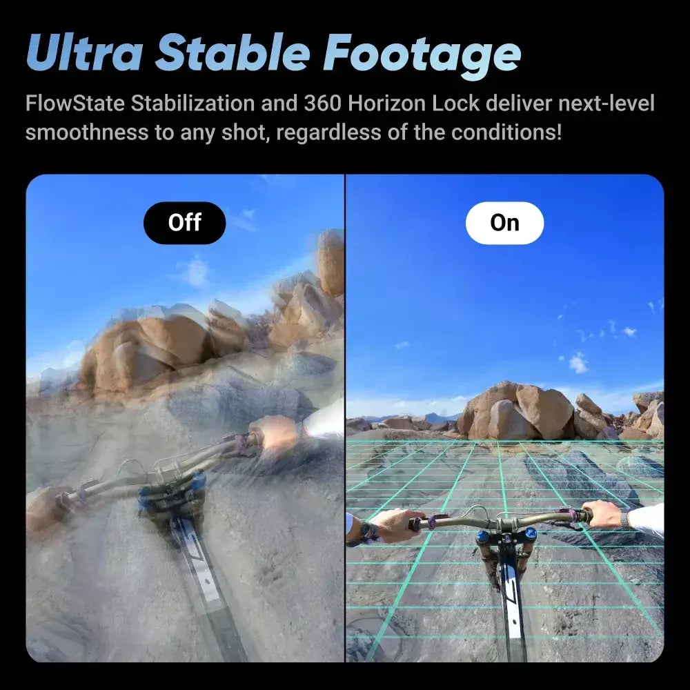 Insta360 X4 - Câmera de ação 360 à prova d'água 8K, vídeo grande angular 4K, bastão de selfie invisível, último de 135 minutos, protetores de lente removíveis,