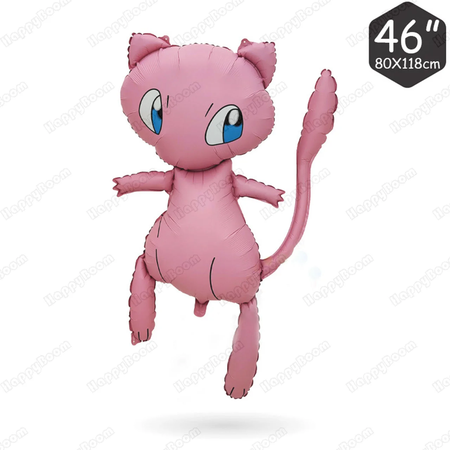 3d pokemon balão crianças feliz aniversário festa decoração pikachu fogo-respiração dragão mew anime figura balões brinquedo presente