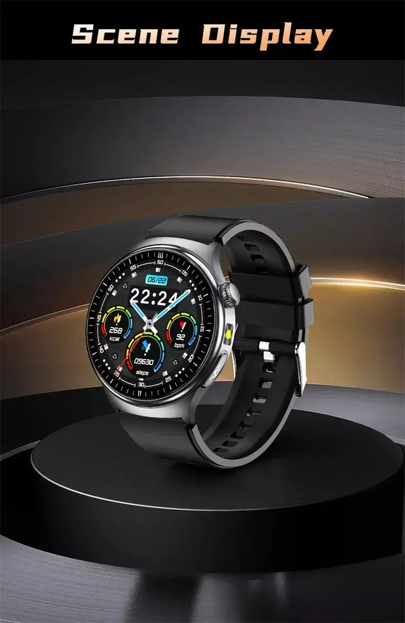 2026 novo relógio inteligente masculino feminino exame micro-físico ecg + ppg oxigênio no sangue ácido úrico pressão arterial safira smartwatch masculino