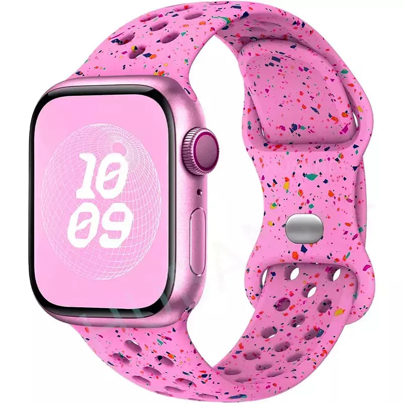 Correia Desportiva Respirável para Apple Watch, Band, Correa, iWatch Series 8, SE, 7, 6, 5, 9 Ultra, 44mm, 49mm, 45mm, 40mm, 41 milímetros, 38 milímetros, 42 milímetros