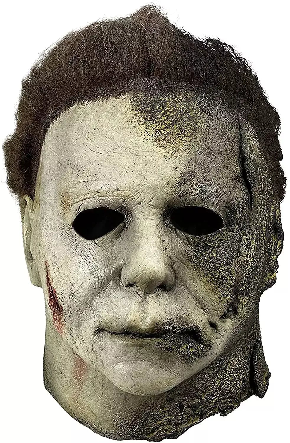 Máscara de látex masculina Michael Myers, rosto cheio, rímel, Rave Cosplay, filmes, brinquedos complicados, terror, fantasias extravagantes, máscara de terror