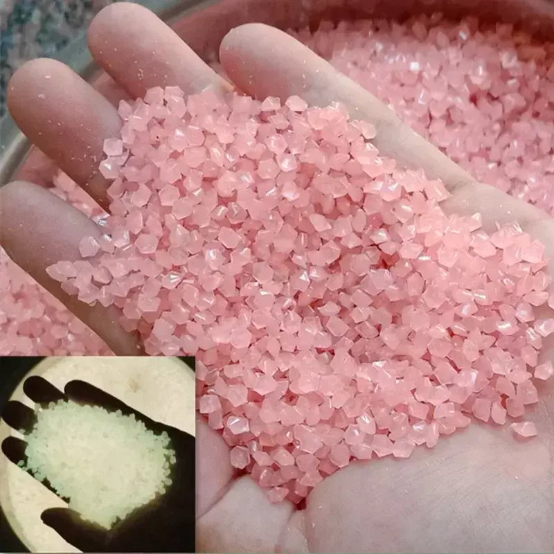 1000 pçs areia luminosa brilho no escuro seixos pedra casa jardim caminho ao ar livre decoração do gramado tanque de peixes decoração do aquário 3-5mm