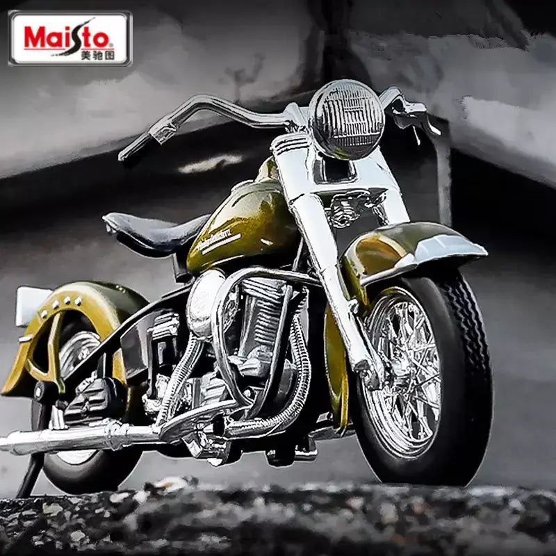 Maisto 1:18 harley davidson 74fl hydra glide liga modelo da motocicleta simulação diecast metal brinquedo motocicleta modelo crianças presentes