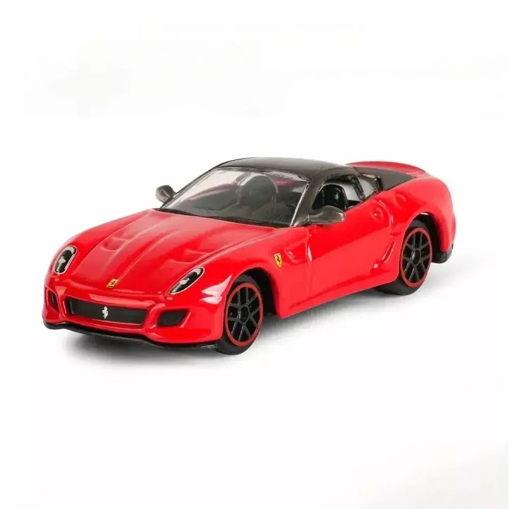 Coleção Ferrari Bburago 1:64 - modelos fundidos em liga LaFerrari 458 Enzo SF90, mini carros de simulação, conjunto de presente para adultos e crianças
