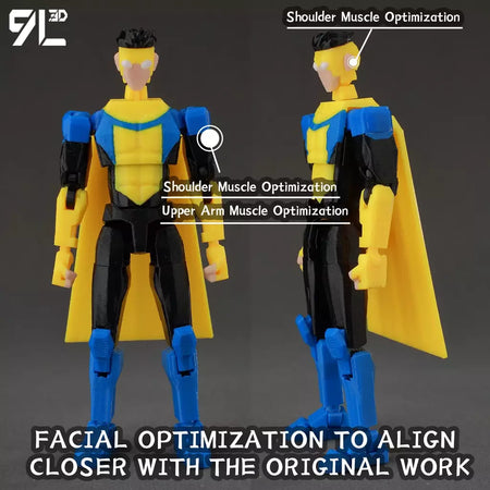 9l3d impresso invincible menino lucky13 manequim13 conquistar lex allen super-heróis anime brinquedos figuras de ação manequim modelo ornamentos